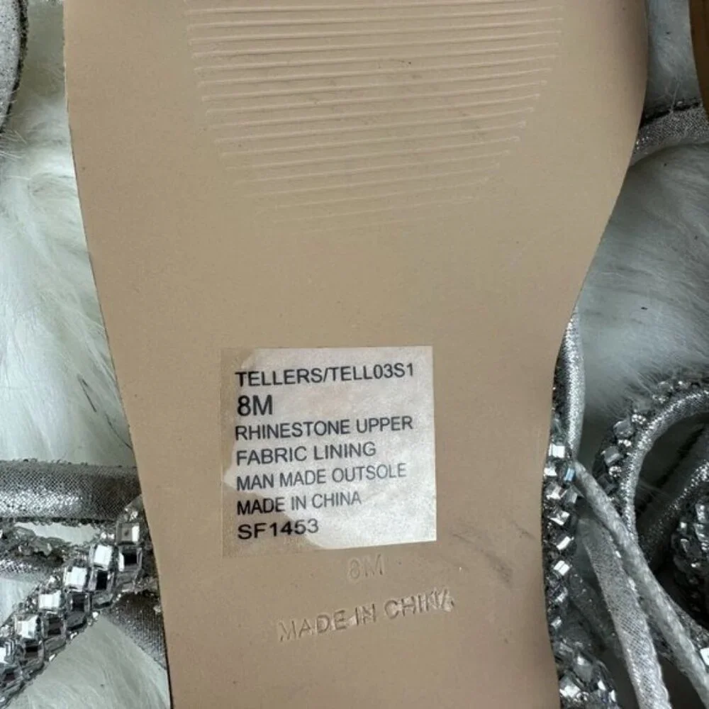 Steve Madden Tellers Sandals in Silver - Picture 3 of 4
